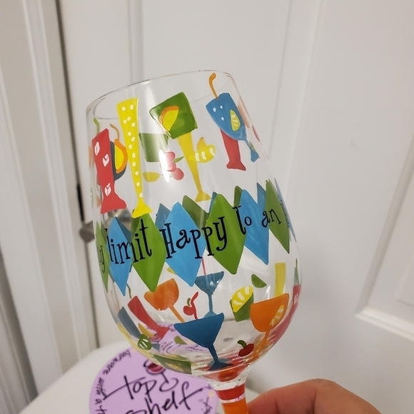 Top Shelf "Why Limit Happy to an Hour?" Wine Glass, all occasion gift - Picture 6 of 10